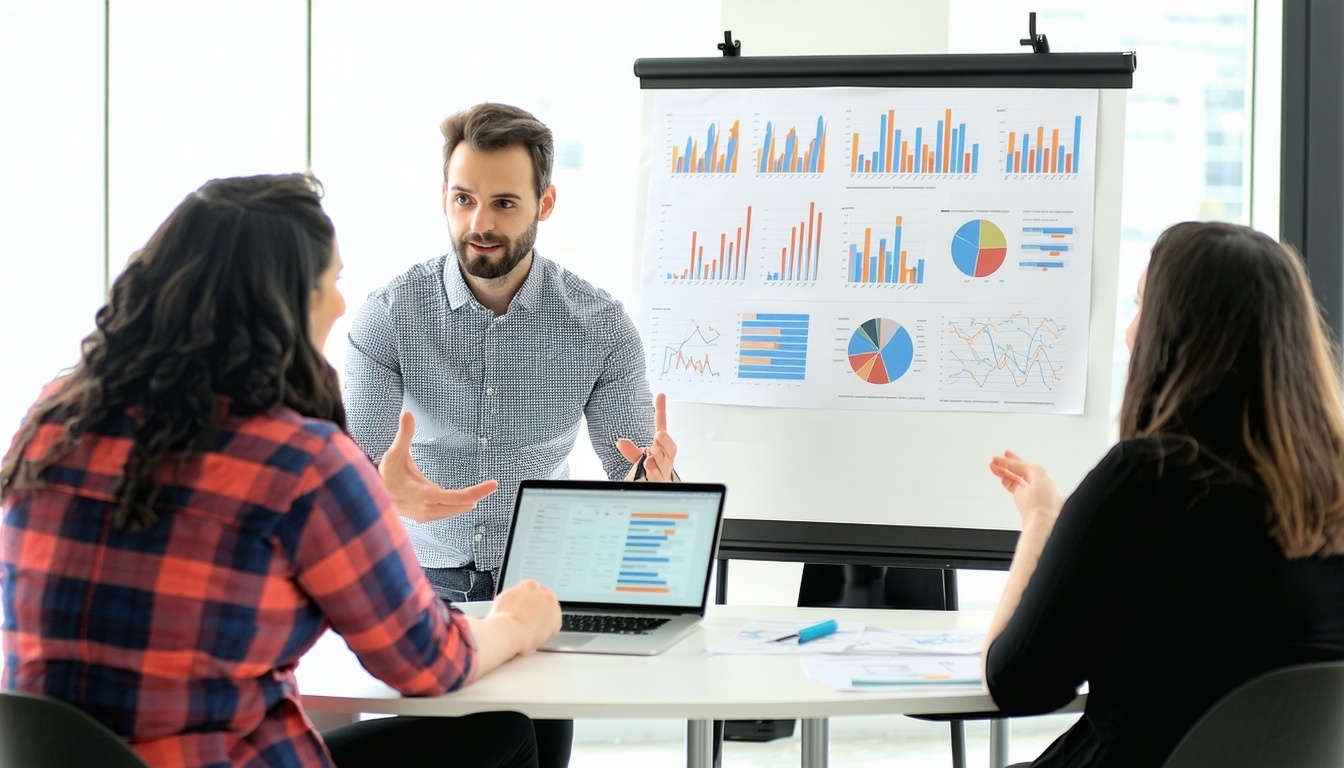 Team conducting qualitative neuromarketing research